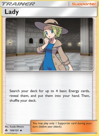 Lady #109 · Forbidden Light Pokémon card