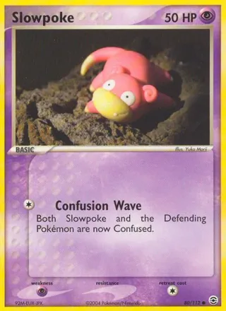 Slowpoke #80 · FireRed & LeafGreen Pokémon card