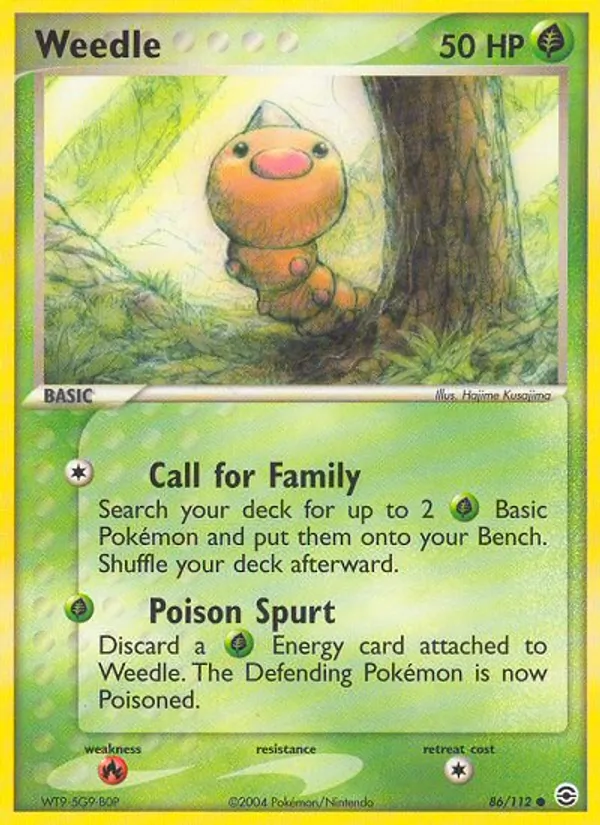 Weedle full card art