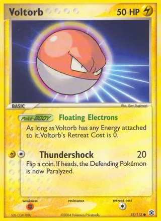 Voltorb #85 · FireRed & LeafGreen Pokémon card