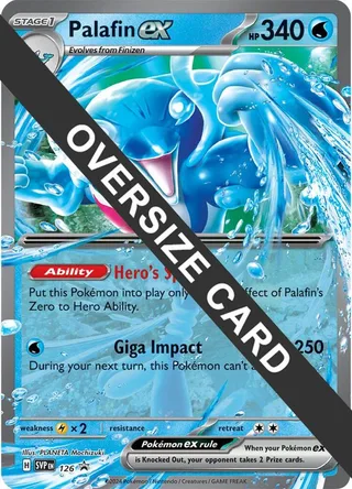 Palafin ex - 126 #126 · Jumbo cards Pokémon card