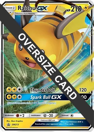 Raichu GX - SM213 #SM213 · Jumbo cards Pokémon card