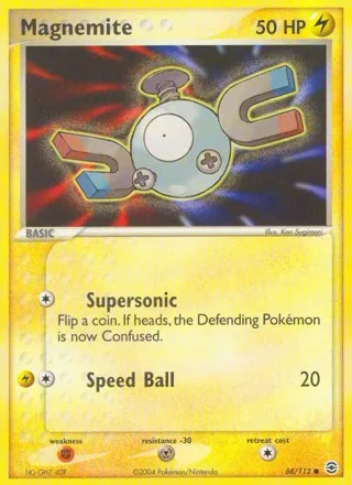 Magnemite #68 · FireRed & LeafGreen Pokémon card