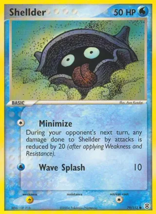 Shellder #79 · FireRed & LeafGreen Pokémon card
