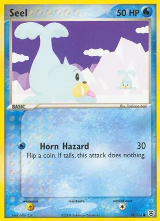 Seel #78 · FireRed & LeafGreen Pokémon card