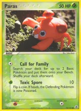 Paras · FireRed & LeafGreen Pokémon card