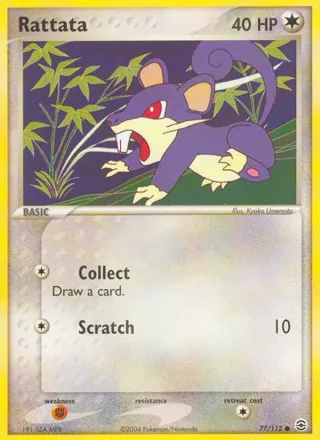 Rattata #77 · FireRed & LeafGreen Pokémon card