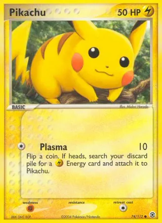 Pikachu #74 · FireRed & LeafGreen Pokémon card
