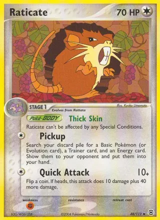 Raticate #48 · FireRed & LeafGreen Pokémon card