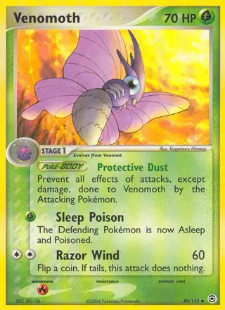 Venomoth #49 · FireRed & LeafGreen Pokémon card