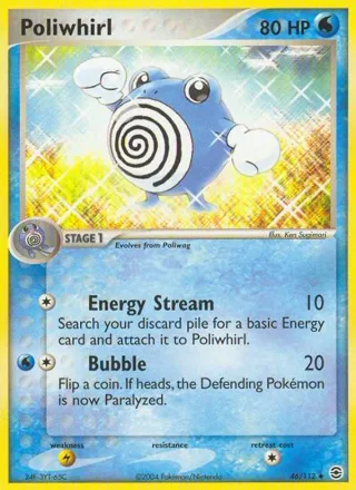 Poliwhirl #46 · FireRed & LeafGreen Pokémon card