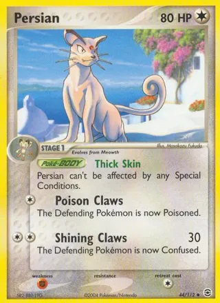 Persian #44 · FireRed & LeafGreen Pokémon card