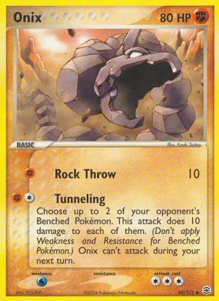 Onix #42 · FireRed & LeafGreen Pokémon card