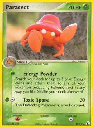 Parasect #43 · FireRed & LeafGreen Pokémon card