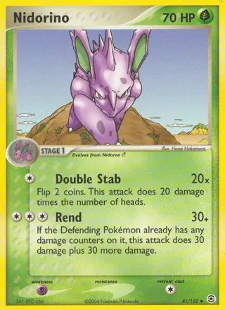 Nidorino #41 · FireRed & LeafGreen Pokémon card
