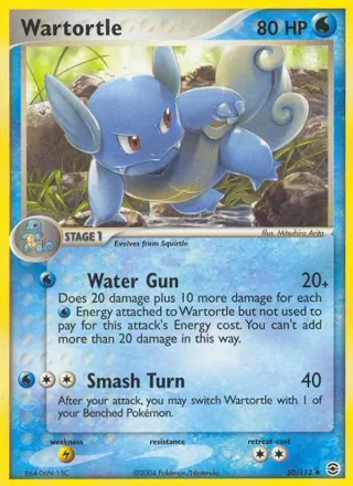 Wartortle #50 · FireRed & LeafGreen Pokémon card