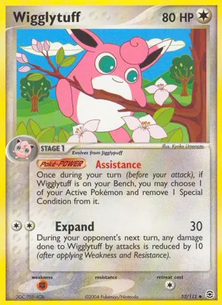 Wigglytuff #52 · FireRed & LeafGreen Pokémon card
