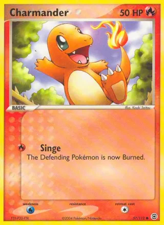 Charmander #57 · FireRed & LeafGreen Pokémon card