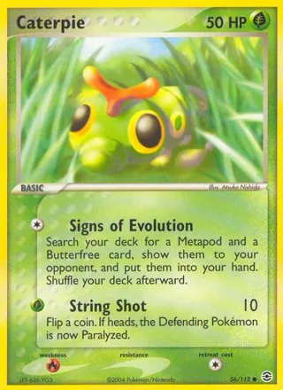 Caterpie #56 · FireRed & LeafGreen Pokémon card