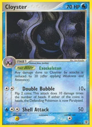 Cloyster #20 · FireRed & LeafGreen Pokémon card