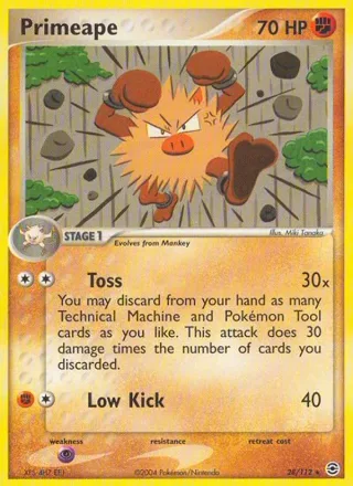 Primeape #28 · FireRed & LeafGreen Pokémon card