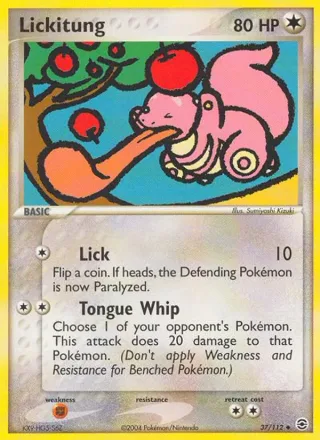 Lickitung #37 · FireRed & LeafGreen Pokémon card