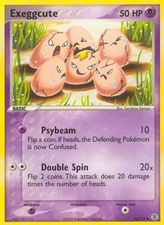 Exeggcute #33 · FireRed & LeafGreen Pokémon card