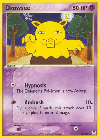 Drowzee #32 · FireRed & LeafGreen Pokémon card