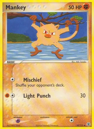 Mankey #38 · FireRed & LeafGreen Pokémon card