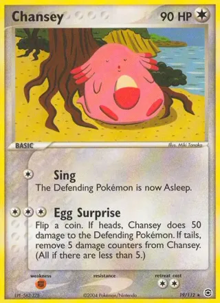 Chansey #19 · FireRed & LeafGreen Pokémon card