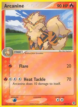 Arcanine #18 · FireRed & LeafGreen Pokémon card