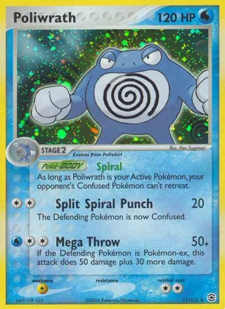 Poliwrath #11 · FireRed & LeafGreen Pokémon card
