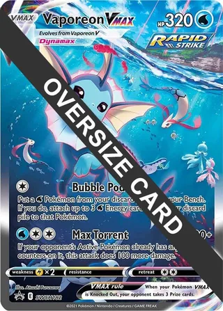 Vaporeon VMAX - SWSH182 #SWSH182 · Jumbo cards Pokémon card