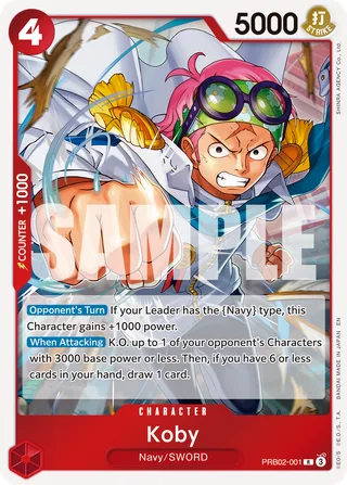 Koby #PRB02-001 · Premium Booster -The Best- Vol. 2 One Piece card