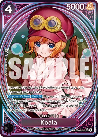 Koala (SP) #EB03-042-sp · Extra Booster: One Piece Heroines Edition One Piece card