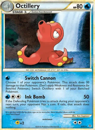Octillery #6 · Unleashed Pokémon card