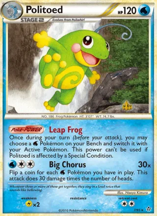 Politoed #7 · Unleashed Pokémon card