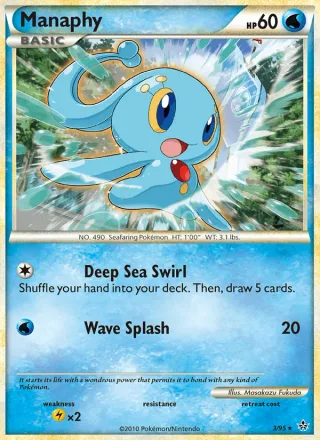 Manaphy #3 · Unleashed Pokémon card