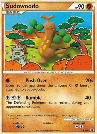 Sudowoodo #9 · Unleashed Pokémon card