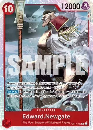 Edward.Newgate #OP17-005 · The World's Strongest Warriors One Piece card