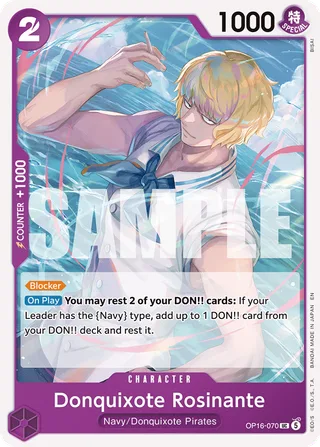 Donquixote Rosinante #OP16-070 · The Time of Battle Release Event Cards One Piece card