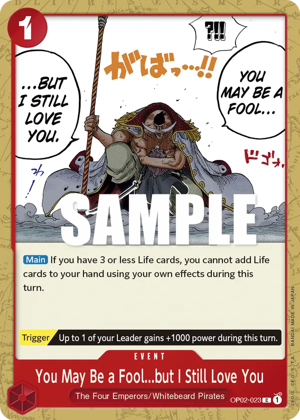 You May Be a Fool...but I Still Love You full card art