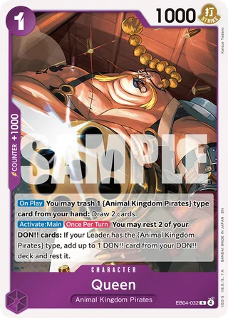 Queen #EB04-032 · The Azure Sea's Seven One Piece card