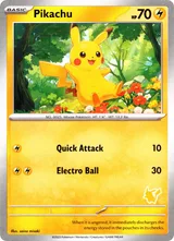 Pikachu #17/48 · My First Battle Pokémon card