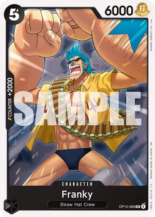 Franky #OP15-089 · Adventure on Kami's Island One Piece card