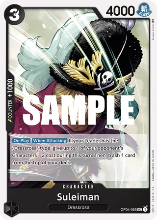 Suleiman #OP04-085 · Kingdoms of Intrigue Pre-Release Cards One Piece card