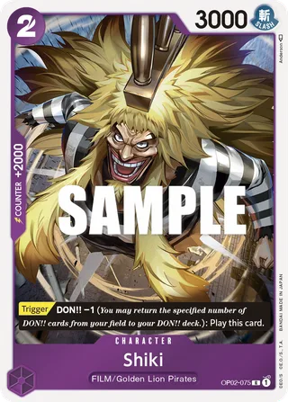 Shiki #OP02-075 · Paramount War One Piece card