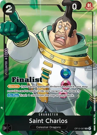 Saint Charlos (Finalist Card Set Vol. 1) #OP13-087-finalist-card-set-vol-1 · One Piece Promotion Cards One Piece card