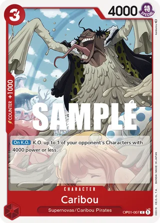 Caribou #OP01-007 · Romance Dawn One Piece card