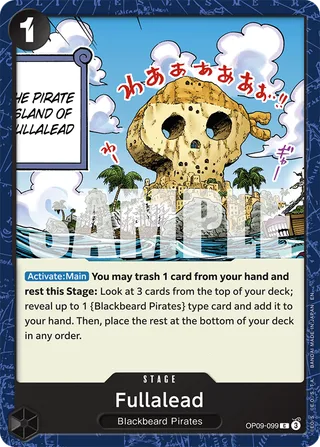 Fullalead (Reprint) #OP09-099-reprint · ST-27: Starter Deck 27 BLACK Marshall.D.Teach One Piece card